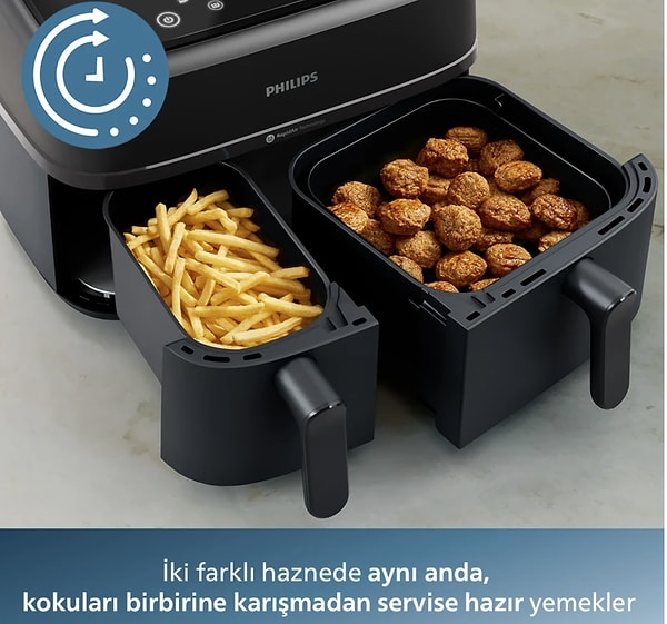 Philips NA350/00 3000 Serisi Çift Hazneli Airfryer