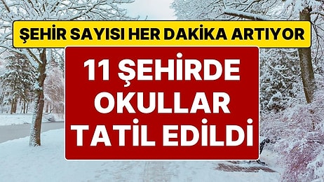 Yarın Okullar Tatil mi? 11 Şehirde Okullar Tatil Edildi: 26 Kasım’da Eğitime Kar Engeli