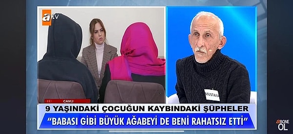 11. Müge Anlı yayınlarında 16 yıl önce kaybolan Tutku Dilara Kayıkçı'yı aramaya devam ediyor. Bugünkü yayında ortaya şoke eden bir iddia atıldı. 9 yaşında kaybolan Tutku Dilara'nın babası Mustafa Kayıkçı'nın küçük bir kızı taciz ettiği iddiası gündeme geldi. Yayına bağlanan bir genç kadın küçükken Tutku Dilara'nın abisi ve babası tarafından taciz edildiğini söyledi. Hatta "Sadece ben değilim." diye de ekledi.