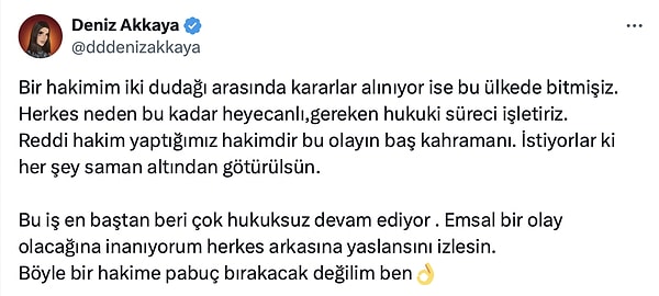 İşte Deniz Akkaya'nın açıklamaları 👇🏻