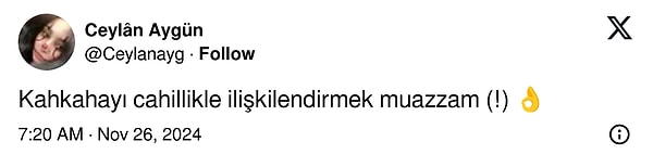 Kahkaha demeyelim de etraftakileri rahatsız edecek şekilde gülmek diyelim... 👇