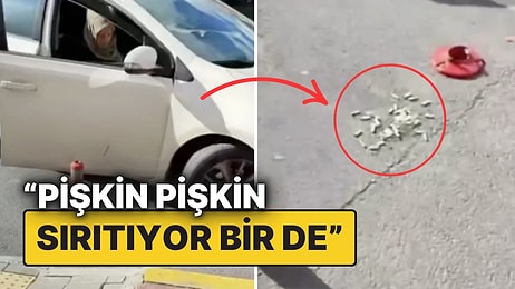 Aracından Yere İzmarit Döken Kadın, Kendisine Gösterilen Tepkiye Aldırmadan Yoluna Devam Etti