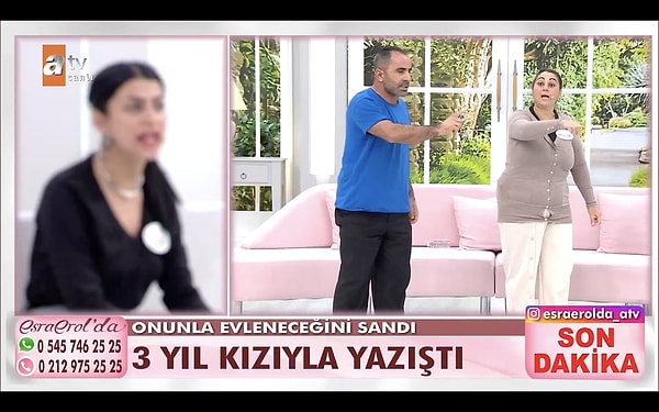 6. Esra Erol'da Sedef, babasını başka bir kadın gibi davranarak kandırdığını itiraf etti. Başka bir kadın gibi sosyal medyada babasıyla konuşan kız, babasından yüklü miktarda para aldığını da söyledi. Baba, eşini aldattığı sırada kızının açtığı fake hesaba arabasını satıp para gönderdiğini dile getirdi.