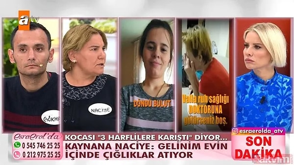 12. Afyonkarahisar'dan 31 yaşında, iki çocuk sahibi Gökhan Bulut, 22 Nisan'da ortadan kaybolan ve 'Üç harflilerle evliyim' iddiasında bulunan eşi Döndü Bulut'u arıyordu. Esra Erol ve ekibi, Döndü hanımı buldu.