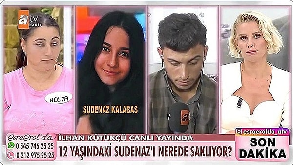 19. Esra Erol'da programında aranan 12 yaşındaki Sudenaz Kalabas'ı alıkoyduğu için gözaltına alınan 20 yaşındaki İlhan Kütükçü tutuklandı.