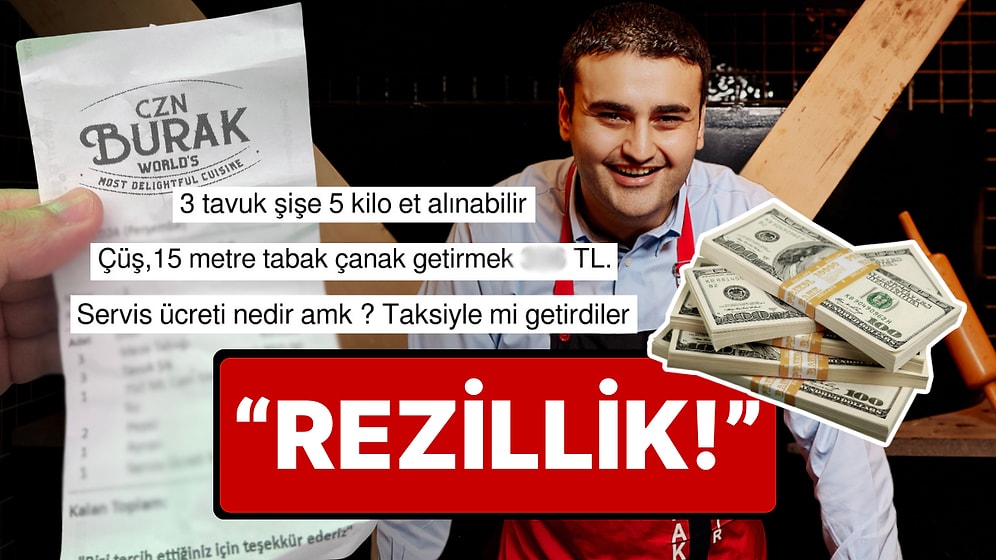 Yine Adisyonla Patladı: CZN Burak'ın Restoranında Gelen Gereksiz Pahalı Hesap Sinirleri Fena Hoplattı!