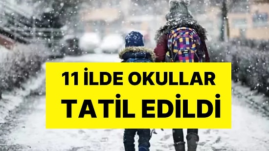 Kar Tatili Uzadı! 27 Kasım’da Eğitime Kar Engeli: 11 İlde Okullar Tatil Edildi