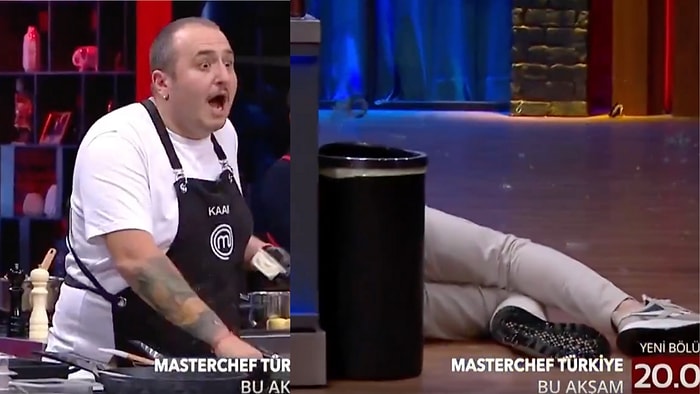 MasterChef'te Dümdüz Zeminde Tepetaklak Düşen Emre Yürekleri Ağıza Getirdi