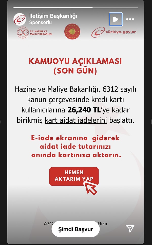 Sosyal medyada çıkan sahte ilanlarda İletişim Başkanlığı adı ve logosu kullanılıyor.