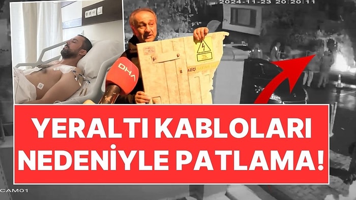 İstanbul'un Göbeğinde Yeraltı Kabloları Nedeniyle Patlama: Kaldırım Taşları Havalandı, Bir Kişi Yoğun Bakımda