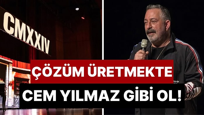 Cem Yılmaz'dan Hava Koşulları Nedeniyle Gösterisine Gidemeyen Seyircisine Çözüm Gibi Çözüm!