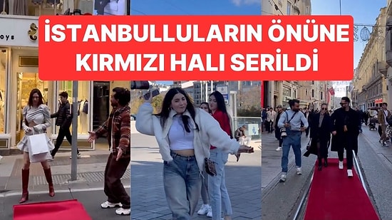 Kimisi Kaçtı, Kimisi Keyifle Yürüdü: İstanbulluların Önüne Kırmızı Halı Serildi