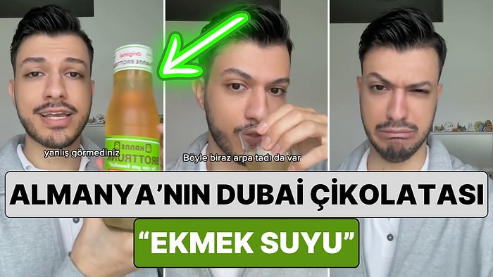 Almanya'da Dubai Çikolatası Gibi Bir Akım Haline Gelen İlginç İçecek: "Ekmek Suyu"