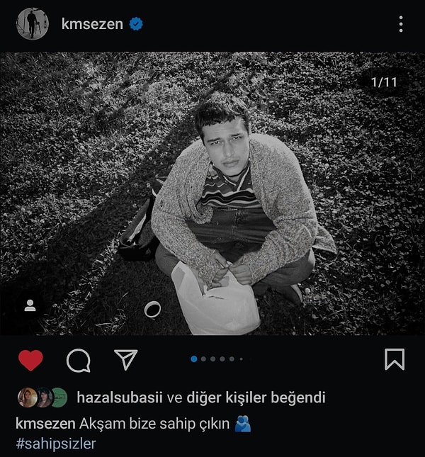 Karara bir tepki de Sahipsizler dizisi oyuncusu Kaan Miraç Sezen'den geldi. Sezen, akşam yayınlanacak bölüm için "bize sahip çıkın" notuyla fotoğraf paylaştı.