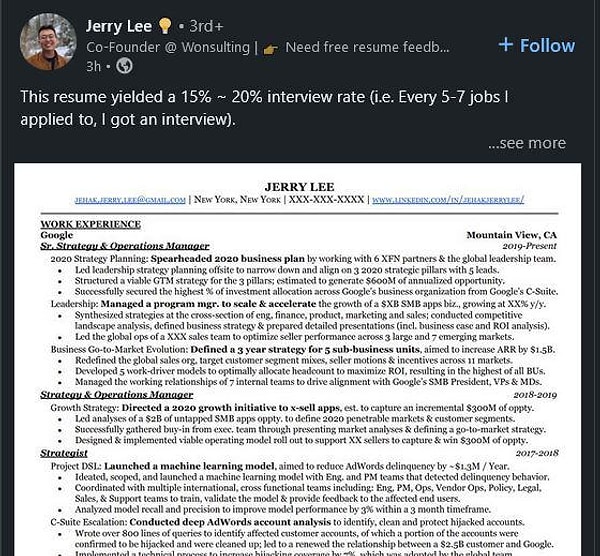 Deney, hız kesmeden devam etti. Jerry'nin sonraki güncellemeleri, beklediğinden çok daha iyi sonuçlar aldığını ortaya koydu. Bir hafta içinde tam 36 şirket geri dönüş yaptı!