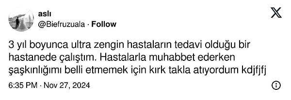 Bir de bu var: "Oysa en büyük zenginlik sağlık değil miydi, zaten?" 👇