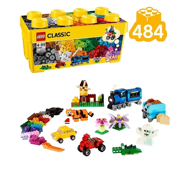 1. LEGO® Classic Orta Boy Yaratıcı Parçalar Yapım Kutusu 10696