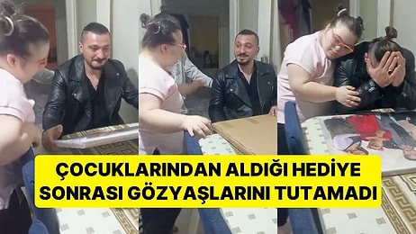 Küçük Yaşta Babasını Kaybeden Adam, Çocuklarından Aldığı Hediye Sonrası Gözyaşlarını Tutamadı