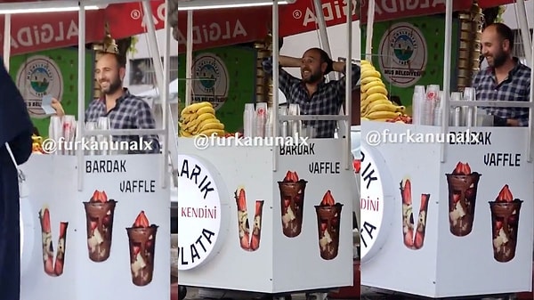 Muş'ta bardak waffle satarak geçimini sağlayan esnaf, müşteriden gelen "Son zamanlarda kimse söylememiş olabilir ama elinden gelenin en iyisini yapıyorsun.” notuyla büyük mutluluk yaşadı.