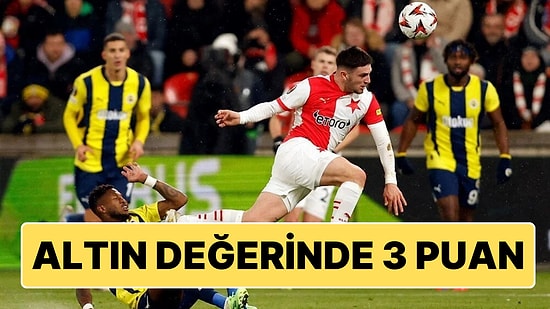 Fenerbahçe, UEFA Avrupa Ligi'nde Karşılaştığı Slavia Prag'ı 2-1 Mağlup Etti!