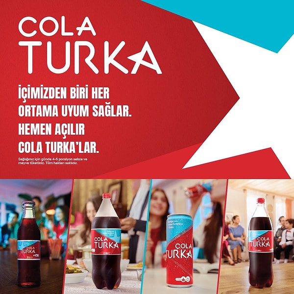 Sofranın en güzel eşlikçisi: Cola Turka!