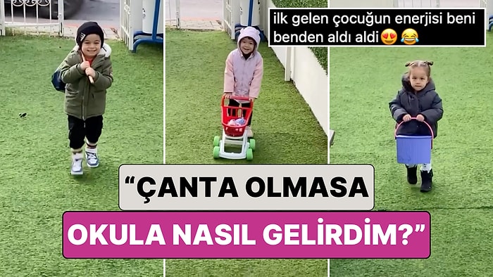 Bir Öğretmen Öğrencilere "Çanta Olmasa Okula Nasıl Gelirdin?" Sorusunu Sordu Ortaya Harika Bir Etkinlik Çıktı