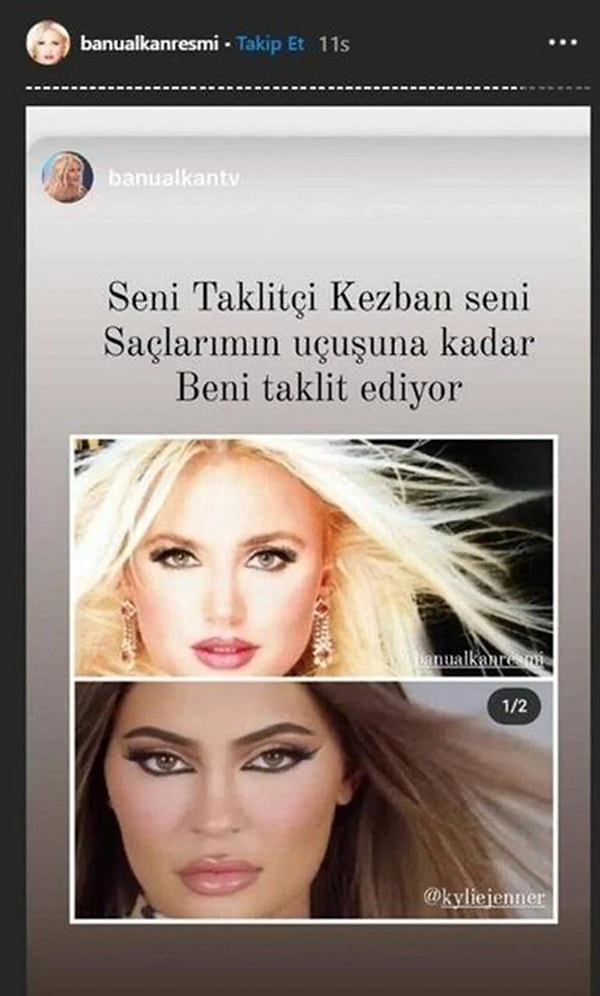 Alkan'ın stili olduğu kadar konuşma üslubu da epey kendine has biliyorsunuz. Kendisi geçtiğimiz yıllarda sosyal medya üzerinden dünyaca ünlü isim Kylie Jenner'ı kendine hedef seçmiş ve ona 'kezban' diyerek verip veriştirmişti.