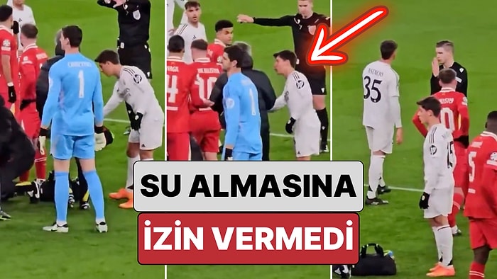 Liverpool'un Fizyoterapisti Su Almak İçin Çantasına Uzanan Arda Güler'e İzin Vermedi