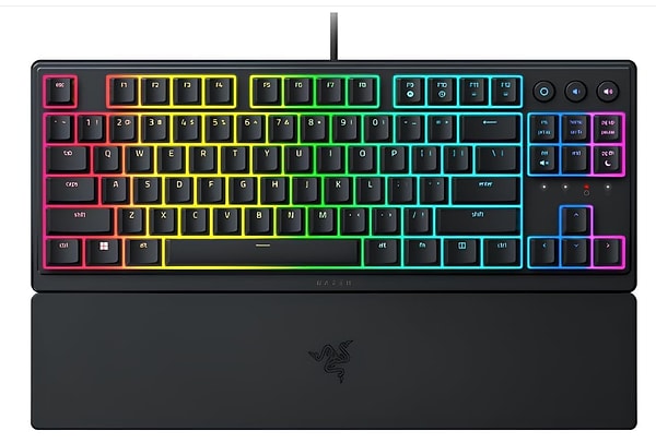 10. Razer Ornata V3 Tenkeyless - Kompakt Düşük Profil Oyun Klavyesi