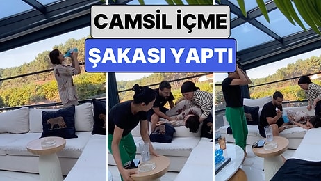 Dilan Polat Yine Formunda: Bu Sefer de Sosyal Medyada Viral Olan Camsil İçme Şakasını Yaptı