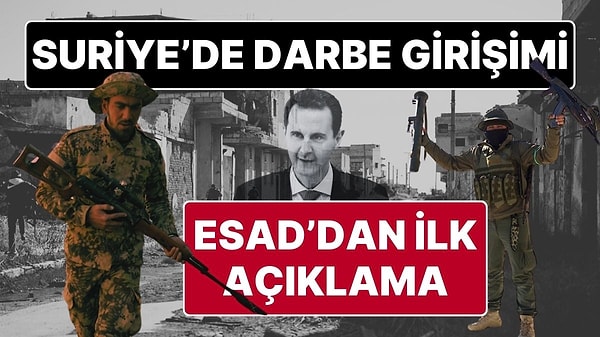 Suriye’de silah sesleri yükselmeye başladı. Ülkede Heyet Tahrir Şam (HTŞ) liderliğindeki rejim karşıtı silahlı gruplar, karşılaştıkları büyük bir direniş olmadan Halep'in kontrolünü ele geçirdi. Ülkenin ikinci en büyük şehri olan Halep'e giriş yapan gruplar, birçok mahallede hakimiyet kurarak kentin büyük bölümünü denetimleri altına aldı. Halep'te gece saatlerinde sokağa çıkma yasağı ilan eden silahlı gruplar, kontrol altına aldıkları bölgelerde güvenlik önlemleri alarak denetim sağlıyor.   Yaşananlar sonrasında Suriye Devlet Başkanı Esad’dan ilk açıklama geldi: “Suriye'nin toprak bütünlüğünü ve istikrarını savunmaya devam edeceğiz. Dostlarımızın da yardımıyla Suriye'nin düşmanlarını yeneceğiz. “Karşı saldırıya geçeceğiz. Tüm bölgeleri geri almak için yakında saldıracağız.'”