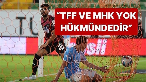 Trabzonspor, ligde Alanyaspor'a konuk olduğu maçta yine sahadan mutsuz ayrıldı. Alanyaspor'a 2-1 mağlup olan Trabzonspor'da hakeme tepki vardı. Alanyaspor'un galibiyetinin ardından Trabzonspor zehir zemberek açıklama yayınladı. Trabzonspor , 'TFF ve MHK yok hükmündedir' diye yapılan açıklamada sert ifadelere yer verildi. 'Yapı' Açıklamada, ''Bu akşam Alanya'da, Türk futbolunun onuruna bir darbe daha indirilmiştir.' dendi