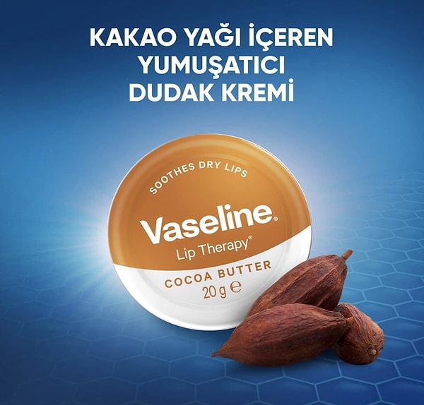 10. Vaseline Lip Therapy Dudak Kremi Kakao Yağı - 20 g