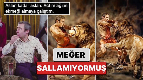 Meğer Sallamıyormuş: Neşeli Günler Filminde Ziya'nın Meşhur Aslan Avı Sahnesi Yapay Zeka ile Canlandırıldı