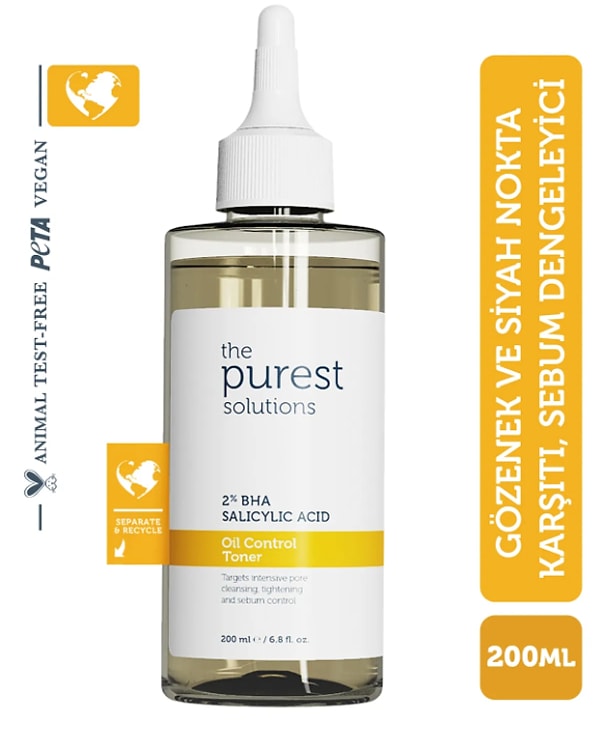 8. The Purest Solutions Yağlı Ve Karma Cilt Salisilik Asit Tonik 200 Ml