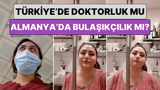 Türkiye'de Doktorluğu Bırakıp Almanya'da Bulaşıkçılığı Seçen Bir Kadın Sosyal Medyayı İkiye Böldü