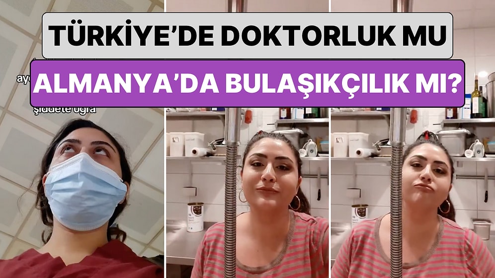 Türkiye'de Doktorluğu Bırakıp Almanya'da Bulaşıkçılığı Seçen Bir Kadın Sosyal Medyayı İkiye Böldü