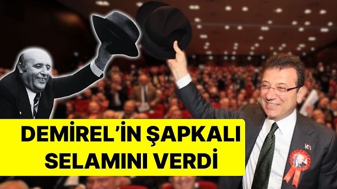 Bütün Salon Güldü: Ekrem İmamoğlu'ndan Süleyman Demirel Şapkalı Poz