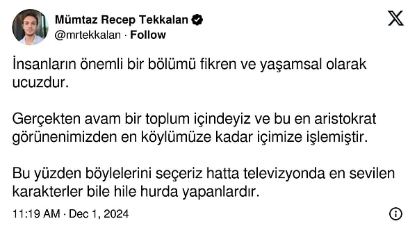 "... hile hurda yapanlar" 👇