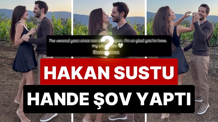 Nazarı Teğet Geçtiler: Hande Erçel ve Hakan Sabancı'dan Aşklarını Yerden Yere Vuran Herkese Ders!