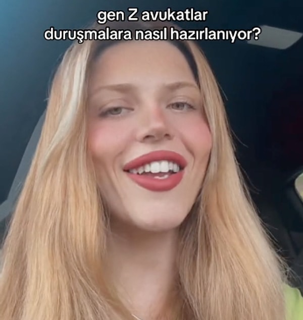 "Gen Z avukatlar duruşmaya nasıl hazırlanıyor?" başlığıyla yayınlanan video, kısa sürede birçok sosyal medya kullanıcısı tarafından beğenildi.