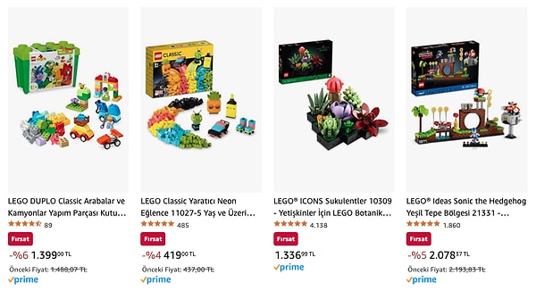 Lego setlerinin en güzelleri indirimde!