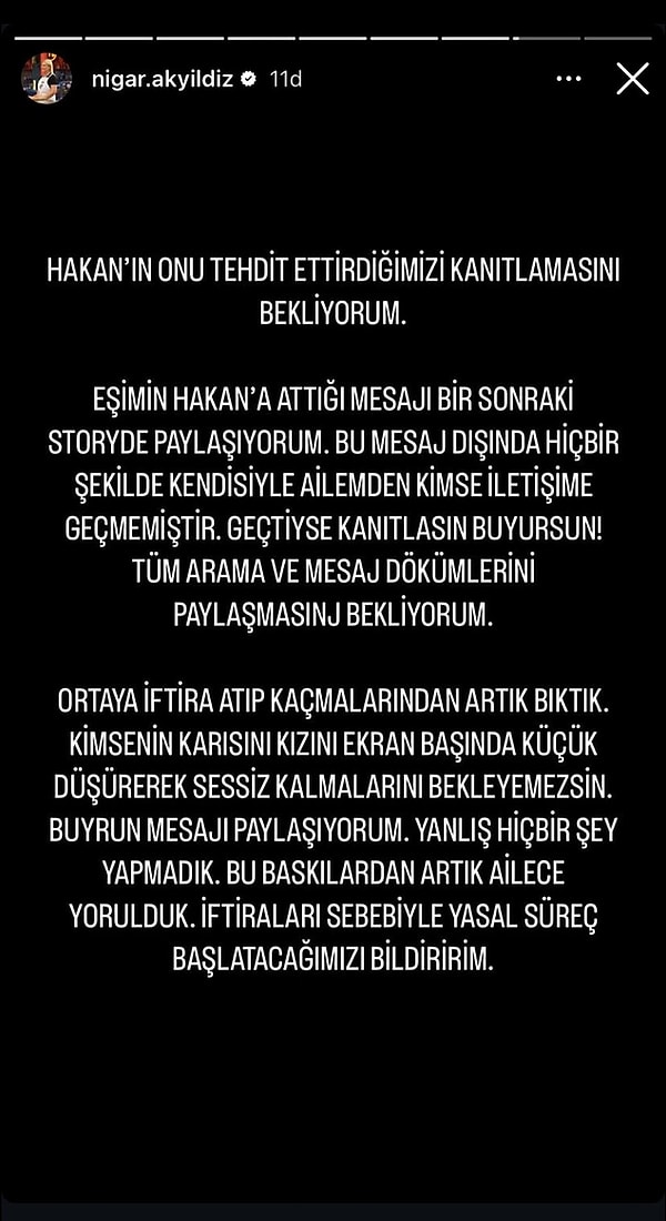 4. MasterChef Türkiye'de Nigar'ın eşinin dokunulmazlık alıp Nigar'ı potaya sokan Hakan'a tehdit mesajı attığı iddia edilmişti. Nigar'dan atılan tehdit mesajıyla ilgili açıklama gecikmedi!