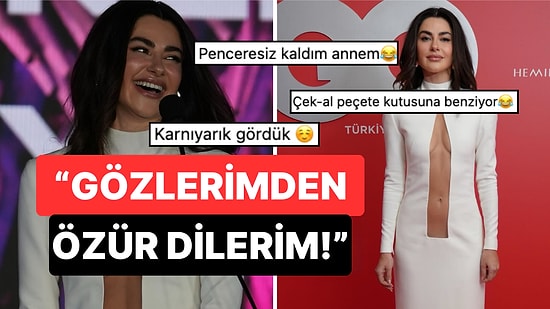 Türlü Şeye Benzetildi: GQ Gecesinde Beyazlara Bürünen Nesrin Cavadzade'nin Dekolteli Elbisesi Sınıfta Kaldı!