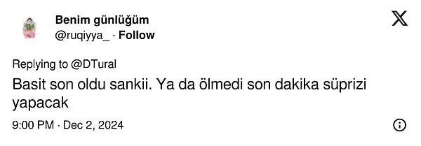 Sosyal medyada "O yine bir yerlerden çıkar." şekilde yorumlar geldi.