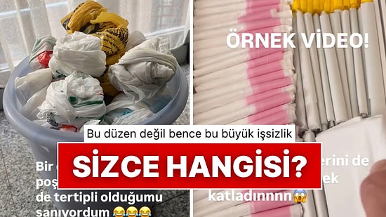 Çöp Poşetlerini Tek Tek Katlayarak Çekmeceye Düzenlice Dizen Kadın Sizleri de Şaşırtacak