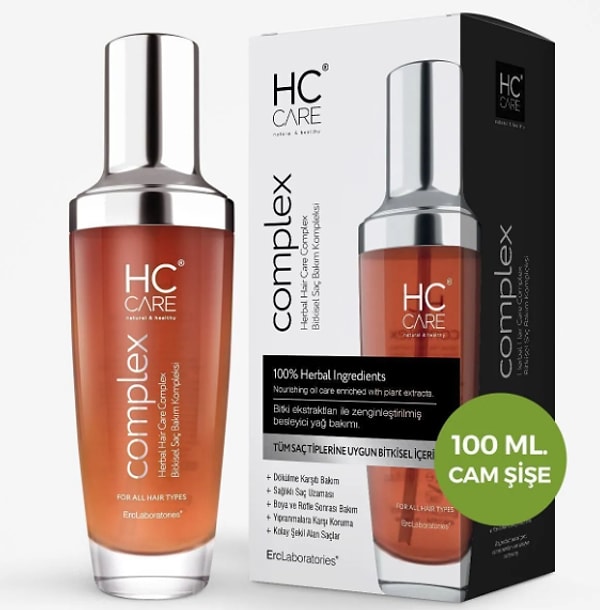 10. HC Care Complex Bitkisel Saç Bakım Kompleksi - 100 ml