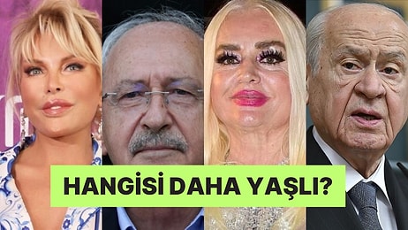 Bu Ünlü İsimlerden Hangisinin Daha Yaşlı Olduğunu Bulabilecek misin?