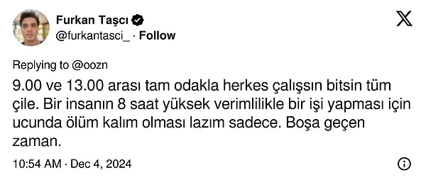 "Boşa geçen zaman" 👇