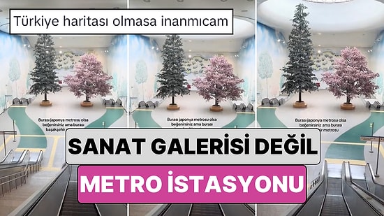 Sanat Galerisi Gibi: Başakşehir - Kayaşehir Metrosunun Çam ve Sakura Hastanesi İstasyonu Beğeni Topladı